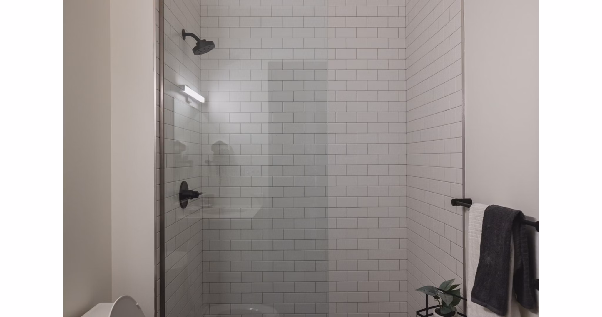 bathroom at Poth Brewery Lofts Apartments