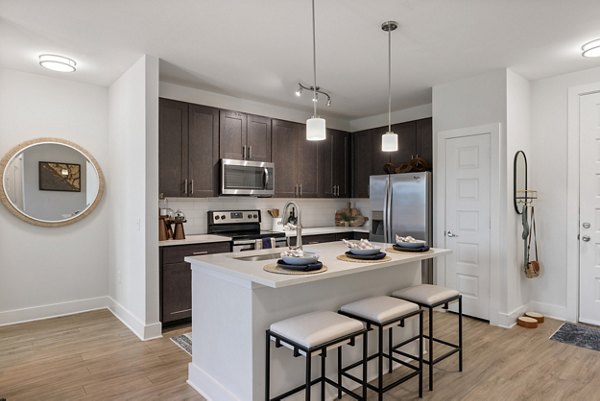 kitchen at The Haven at Indigo Square Apartments