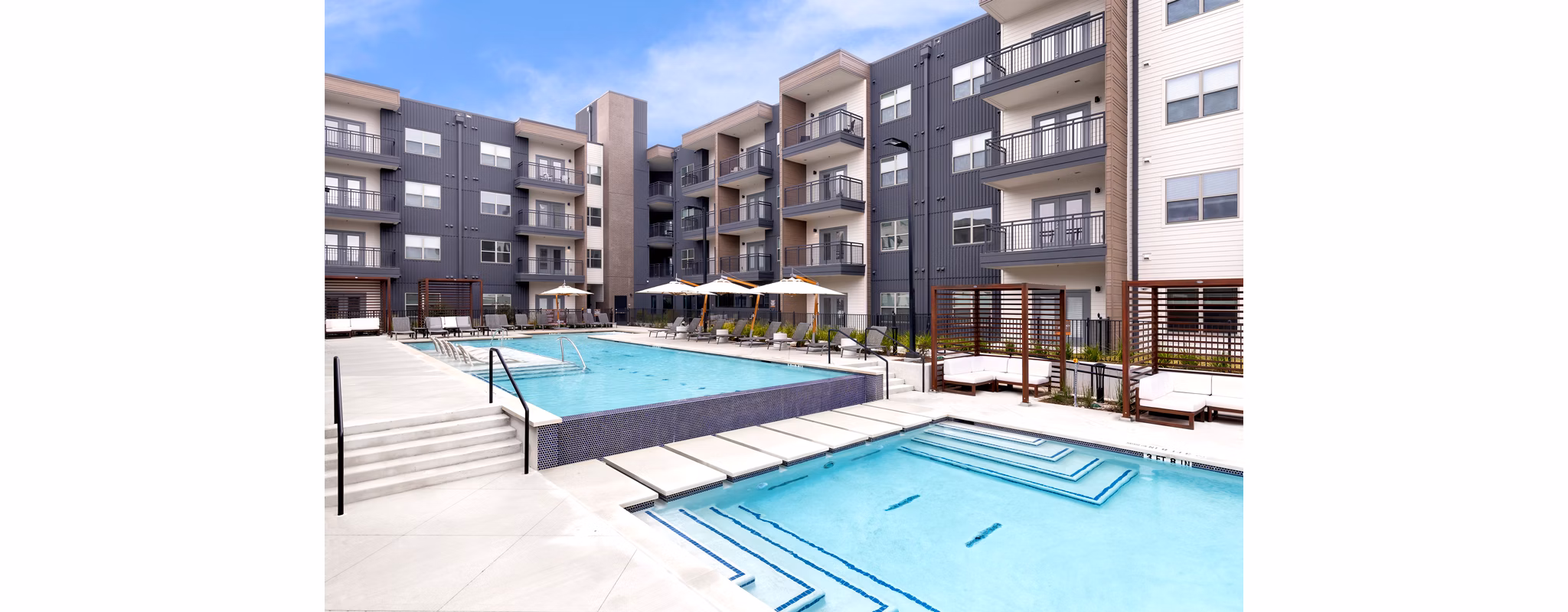 pool at The Amber Apartments