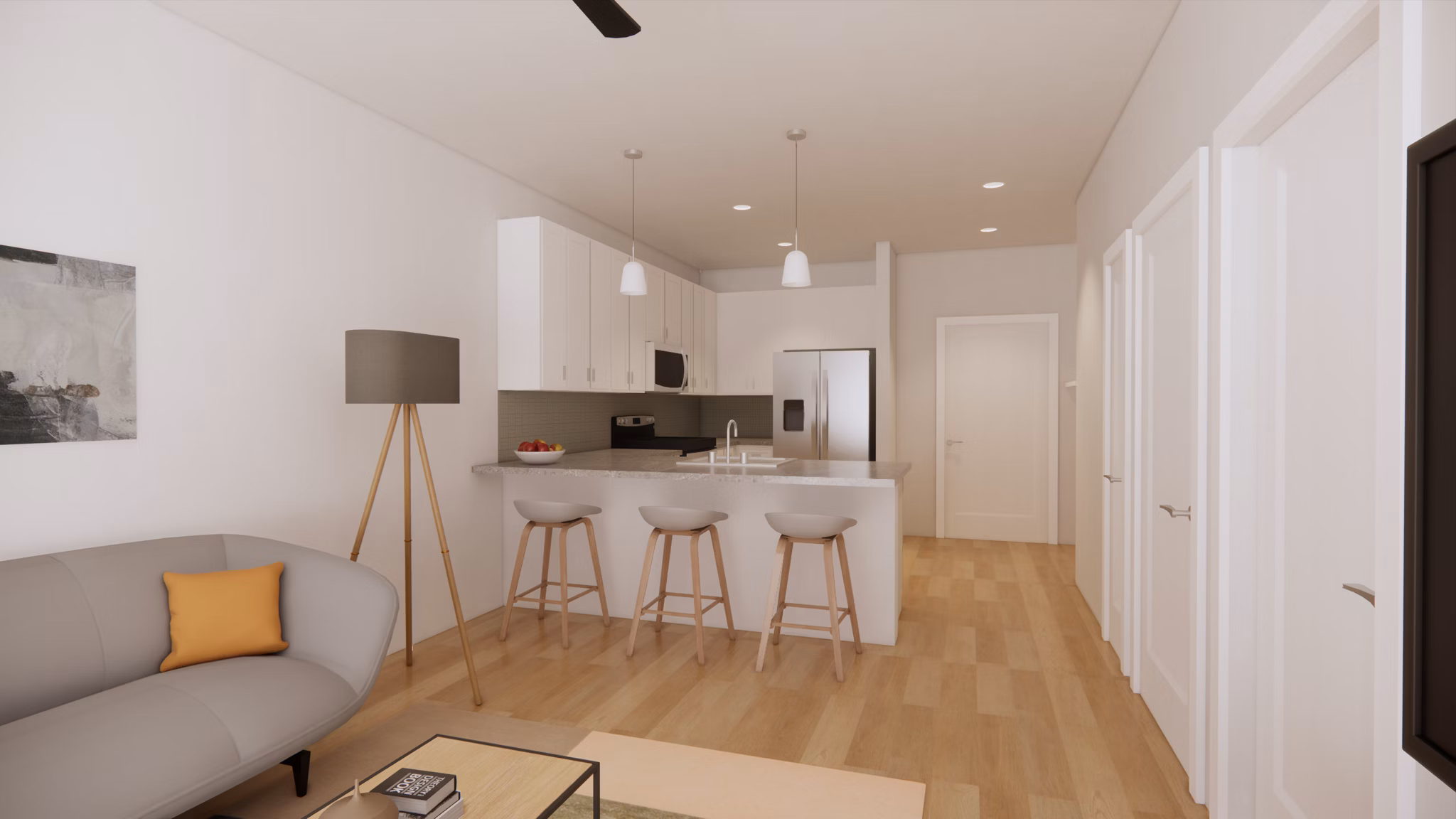 rendering for The Amber Apartments