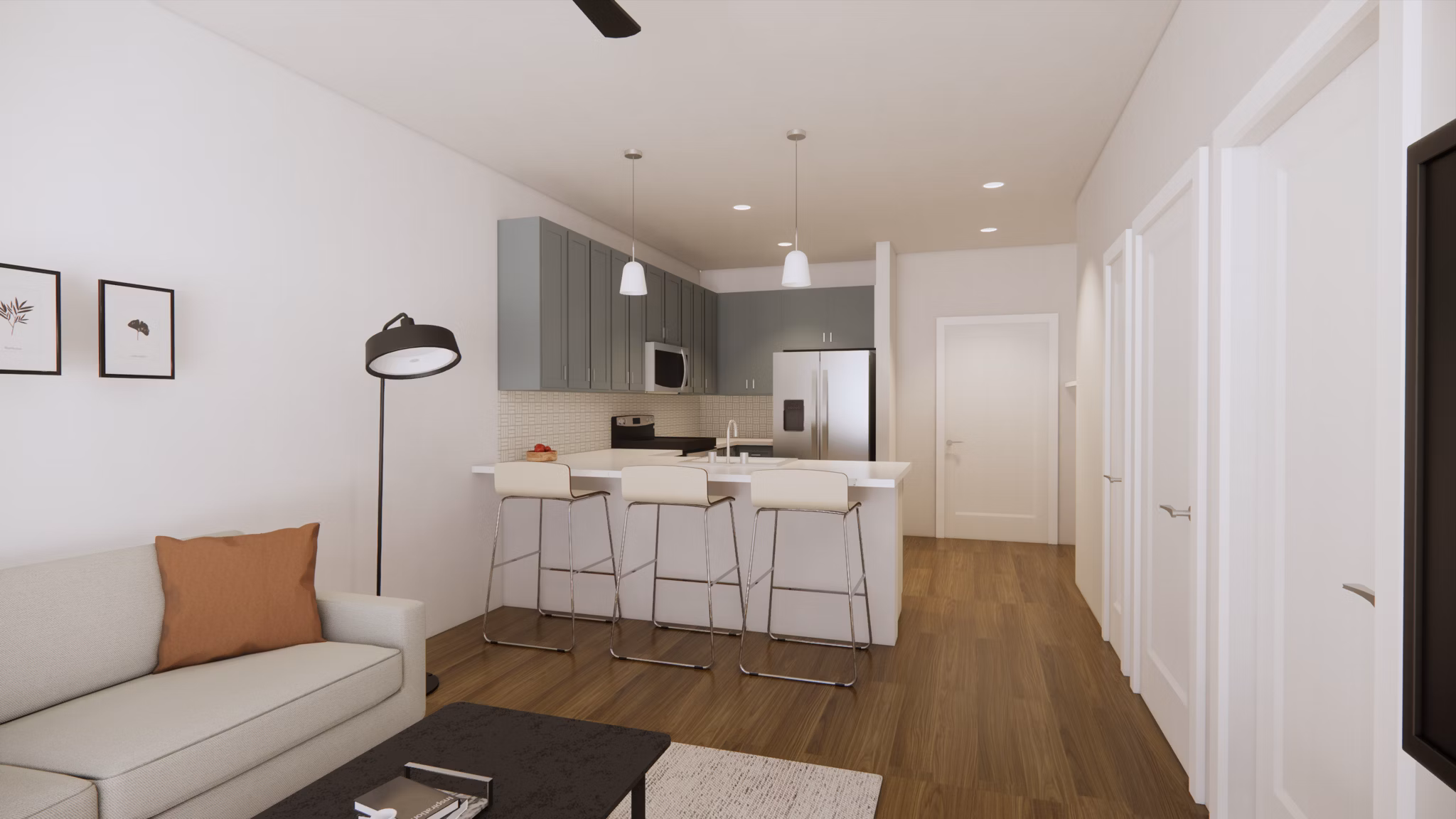 rendering for The Amber Apartments