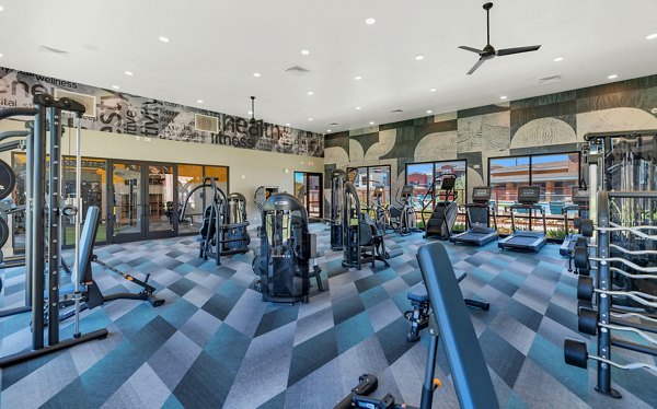 fitness center at Zaterra Apartments 