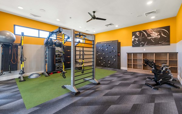 fitness center at Zaterra Apartments 