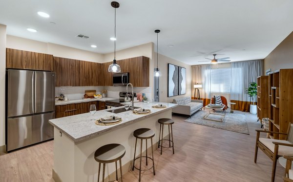kitchen at Zaterra Apartments 