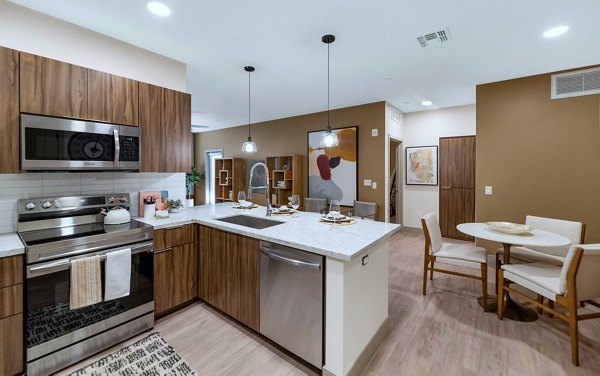 kitchen at Zaterra Apartments 