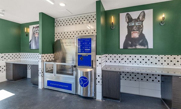 dog wash center at Zaterra Apartments 