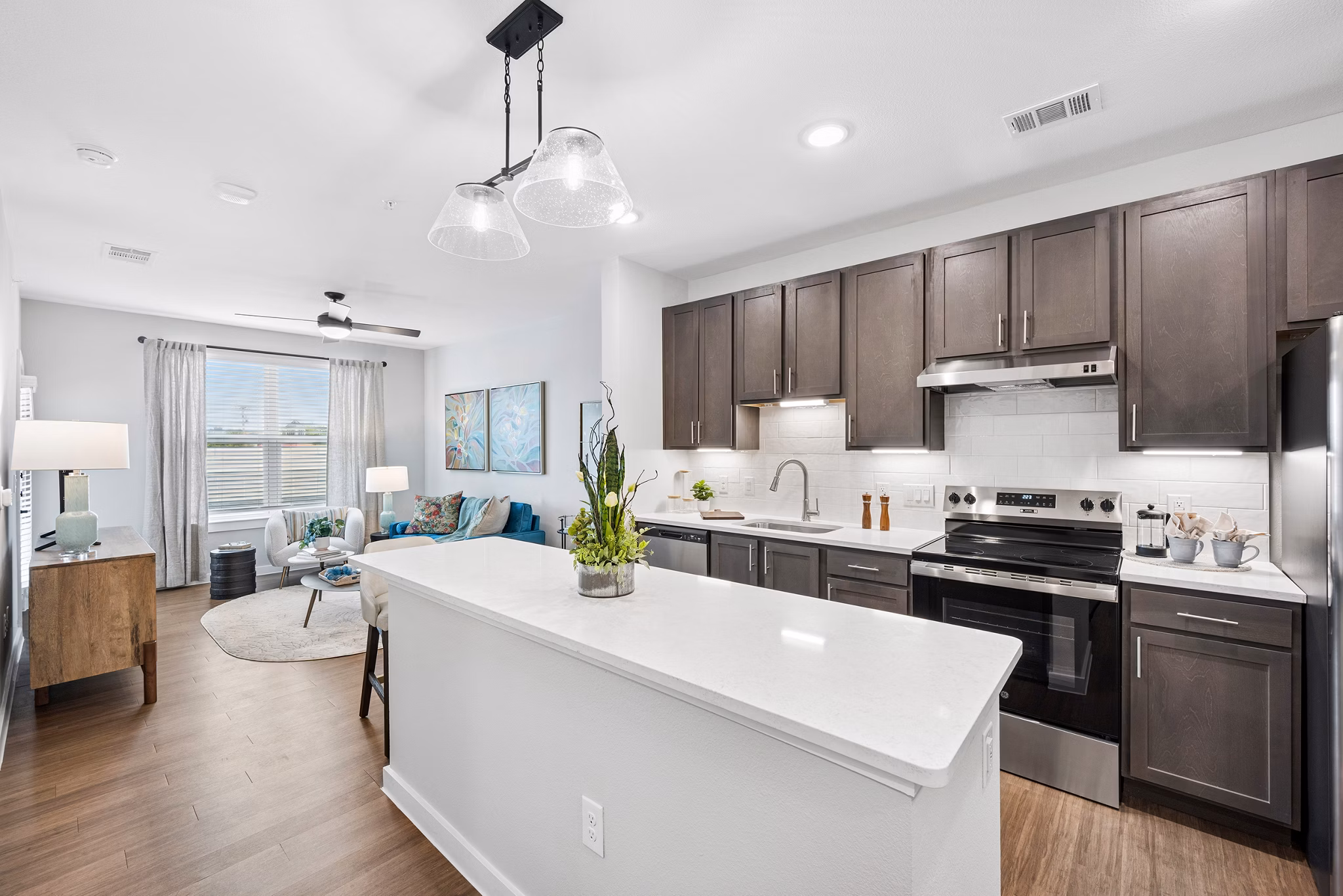 kitchen at Elate Bent Tree Apartments 