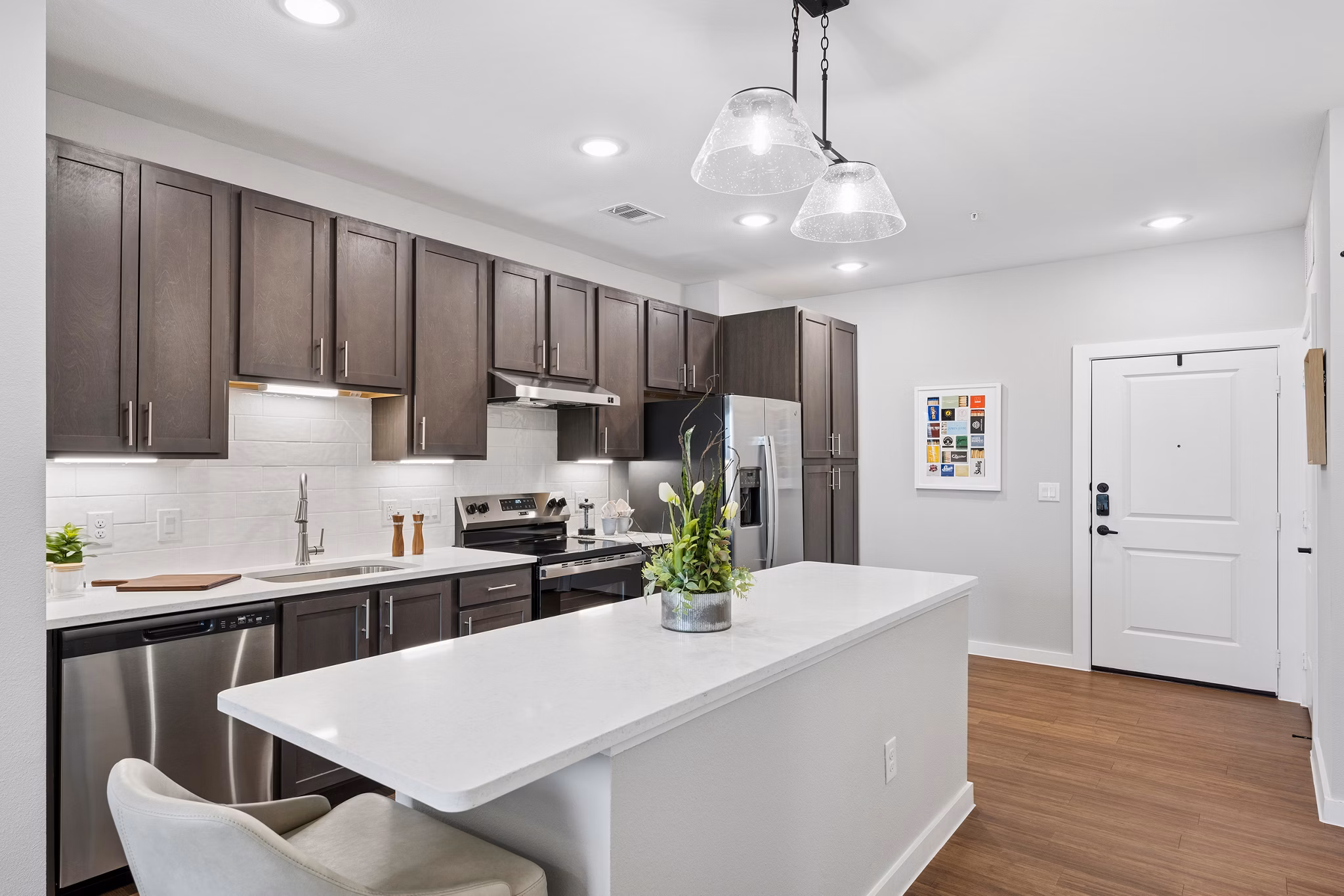 kitchen at Elate Bent Tree Apartments 