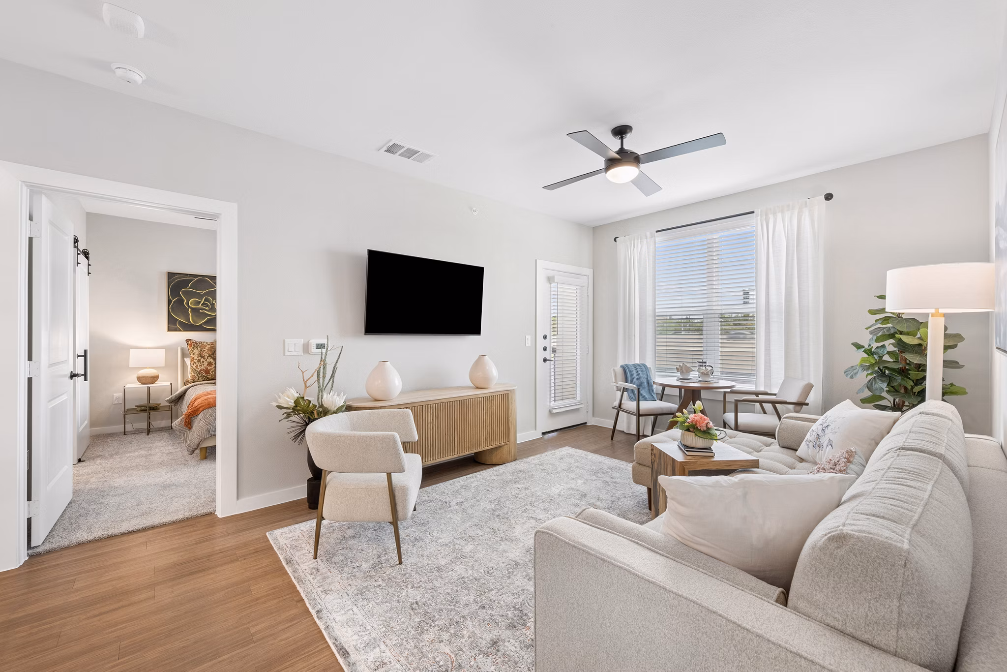 living room at Elate Bent Tree Apartments 