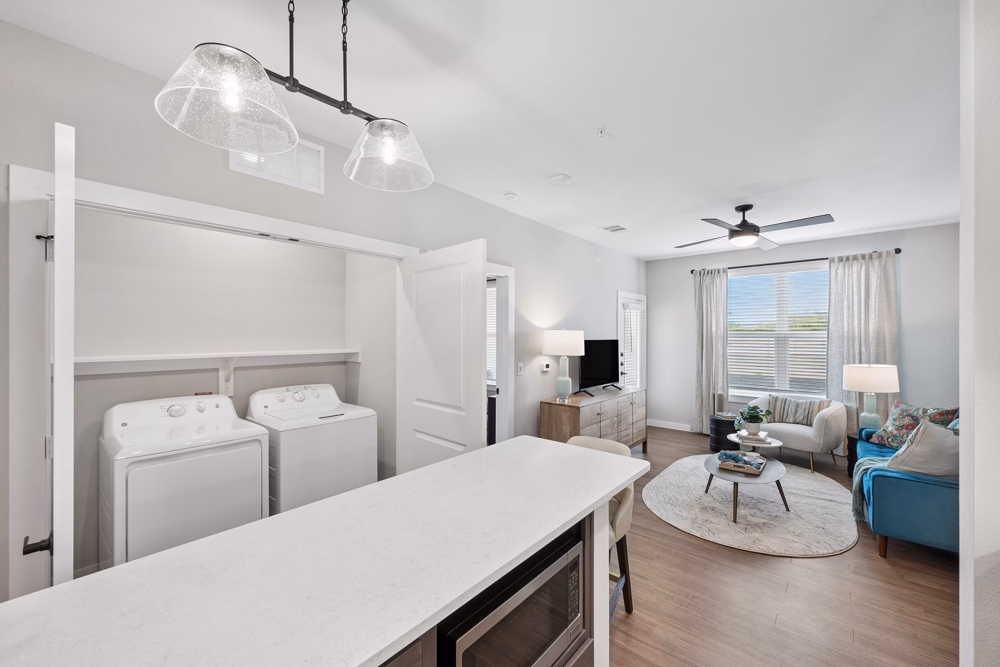 living room at Elate Bent Tree Apartments 