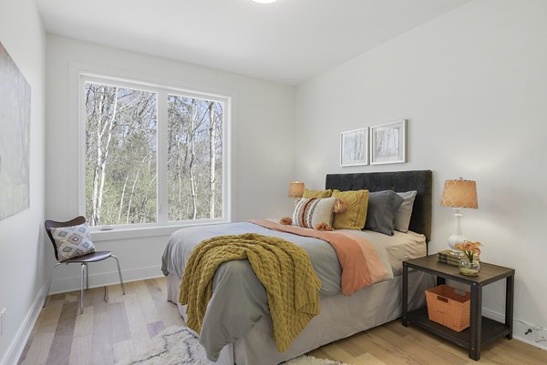 bedroom at The Yarra Apartments