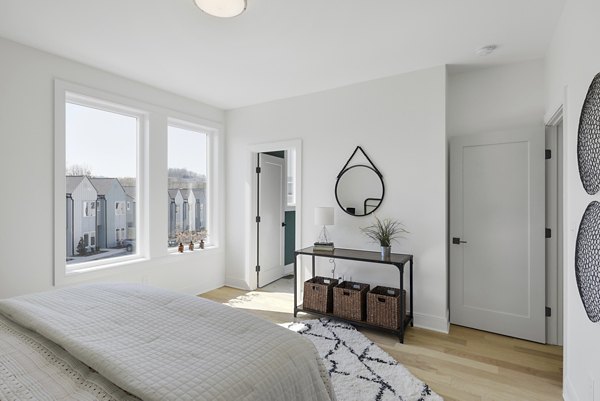 bedroom at The Yarra Apartments