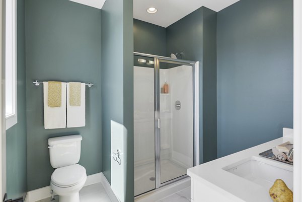 bathroom at The Yarra Apartments