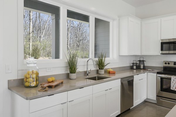 kitchen at The Yarra Apartments