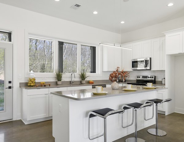 kitchen at The Yarra Apartments