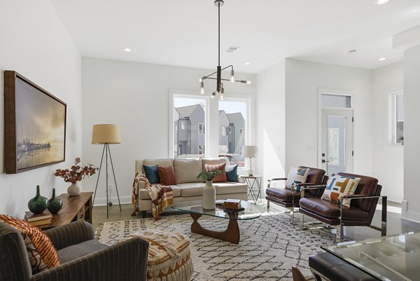 living room at The Yarra Apartments