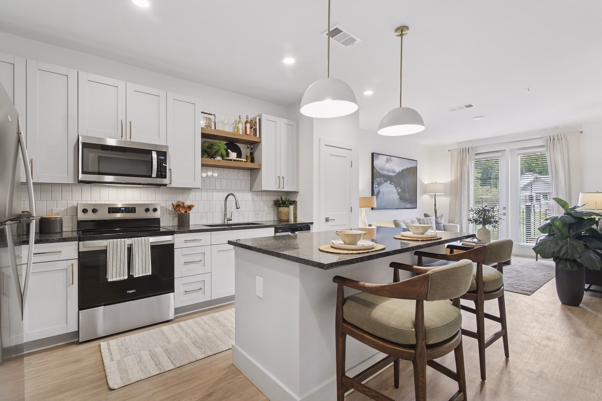 kitchen at Render Turner Lake Apartments