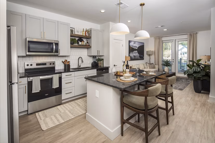 kitchen at Render Turner Lake Apartments