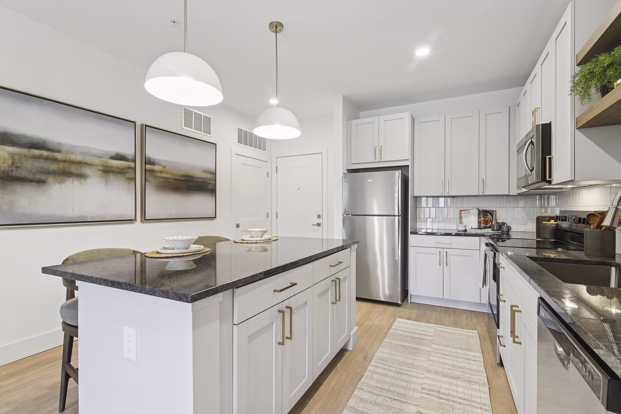 kitchen at Render Turner Lake Apartments