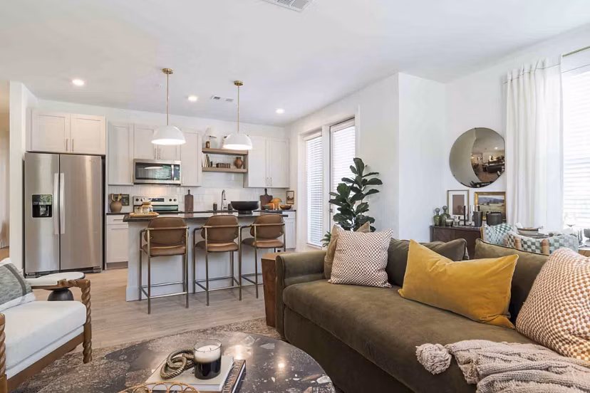 living room at Render Turner Lake Apartments