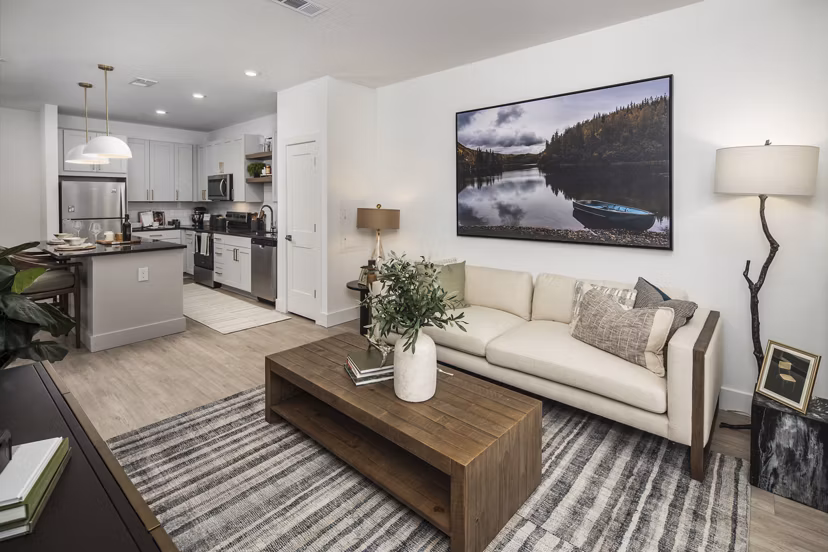 living room at Render Turner Lake Apartments