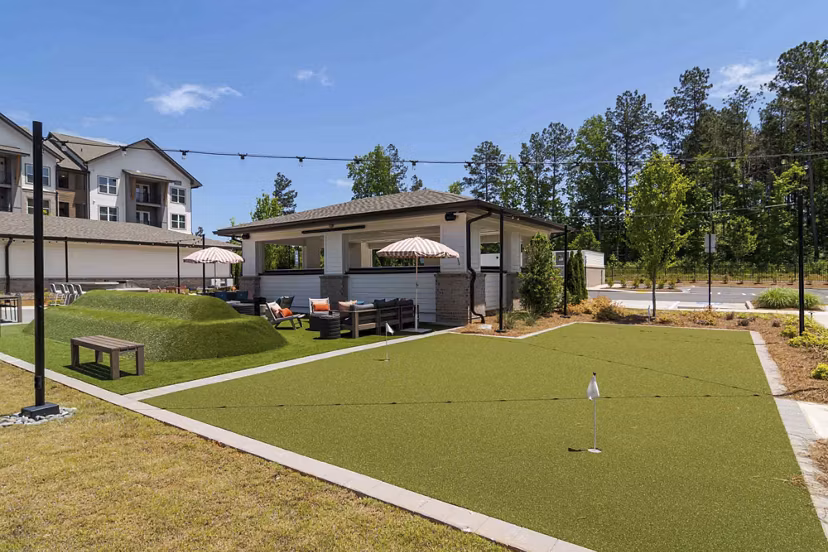 recreational area at Render Turner Lake Apartments