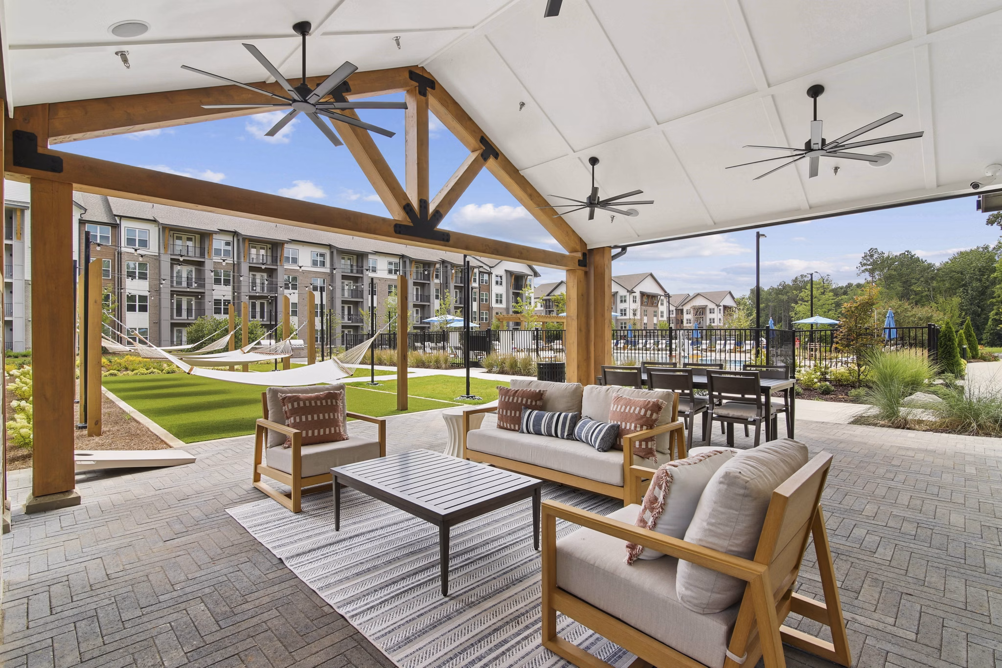 recreational area at Render Turner Lake Apartments
