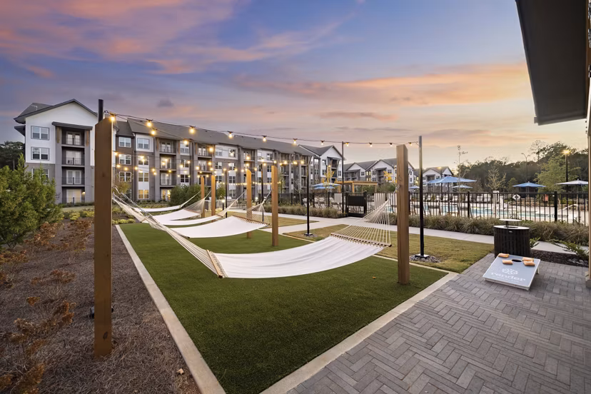 recreational area at Render Turner Lake Apartments