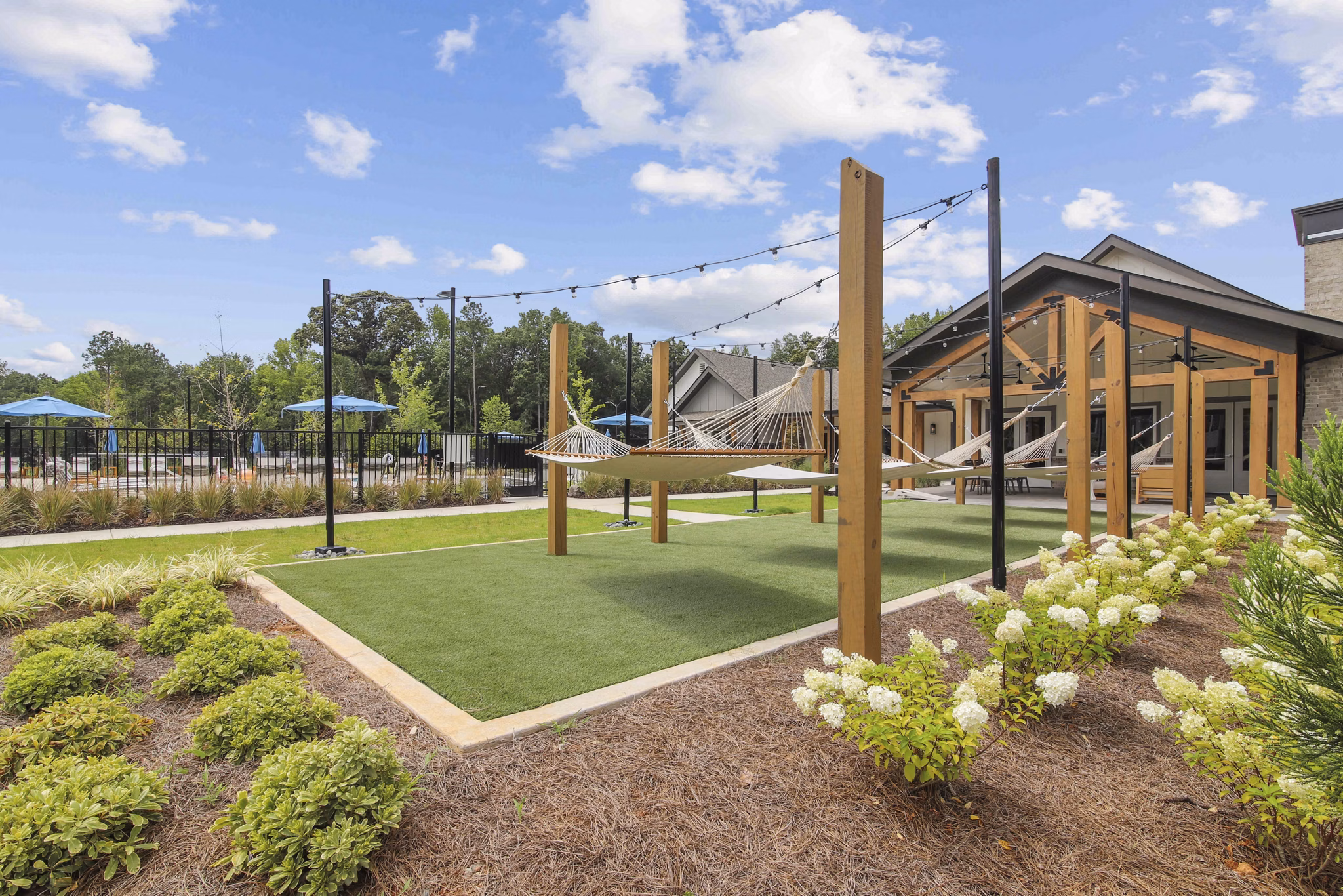 recreational area at Render Turner Lake Apartments