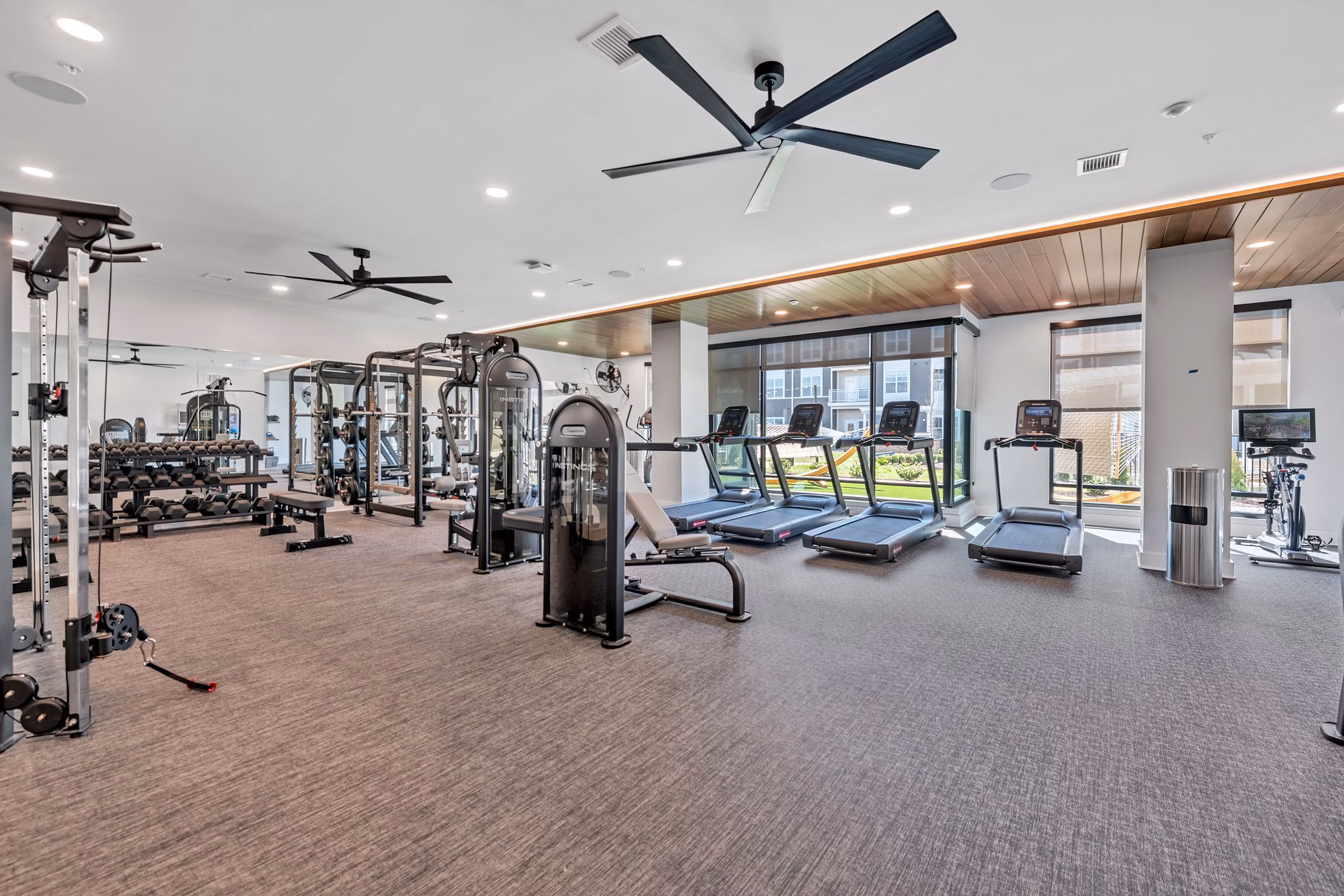 fitness center at Montage at Marquis Hills Apartments