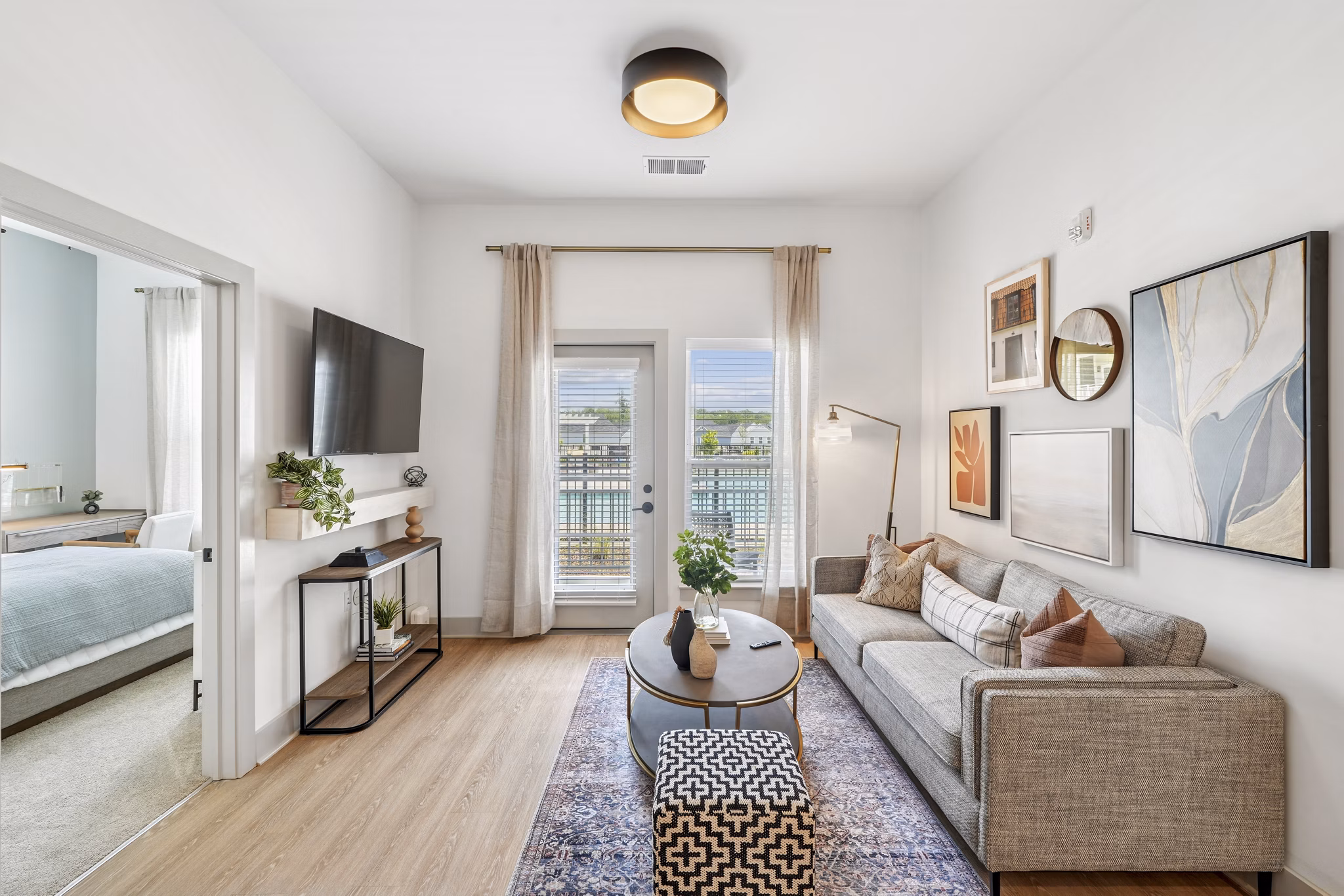 living room at Montage at Marquis Hills Apartments