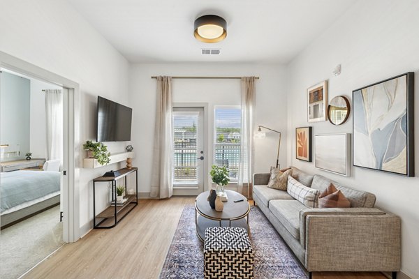living room at Montage at Marquis Hills Apartments