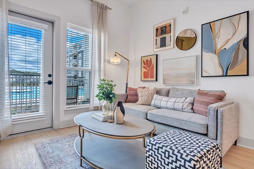 living room at Montage at Marquis Hills Apartments