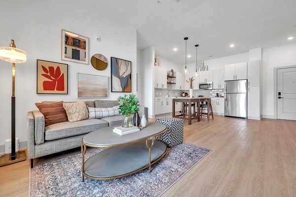 living room at Montage at Marquis Hills Apartments