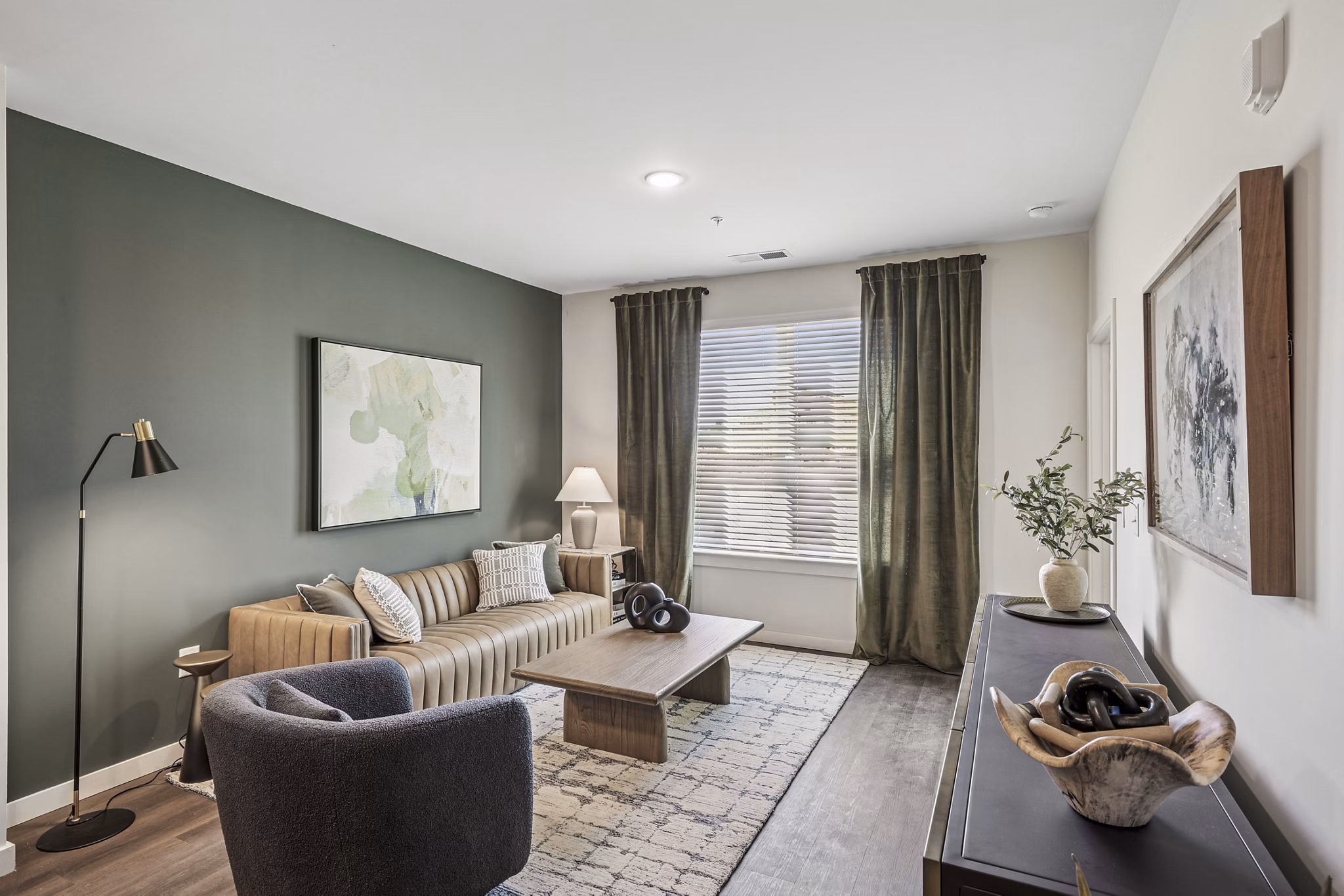 living room at Rio Point Apartments