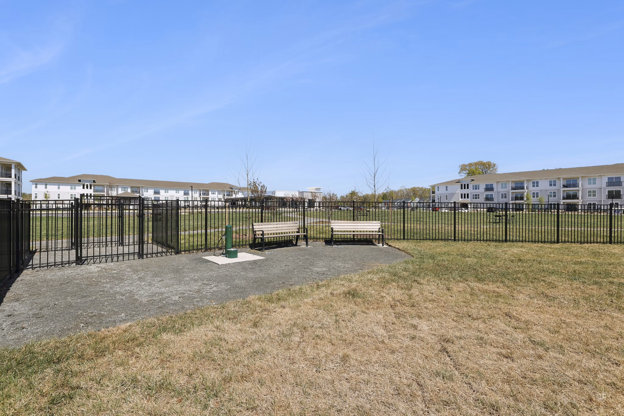 dog park at Rio Point Apartments