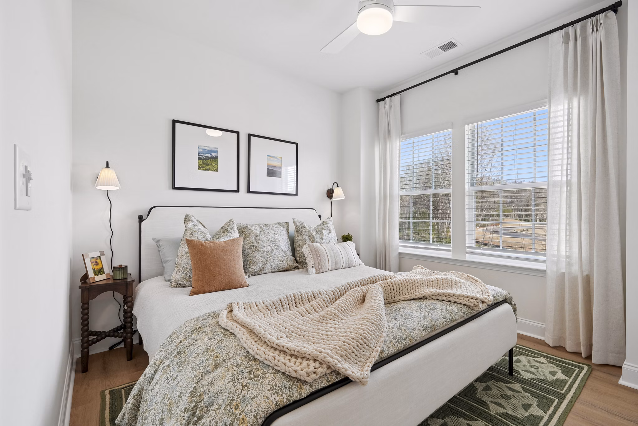 Bedroom at Groves Apartments