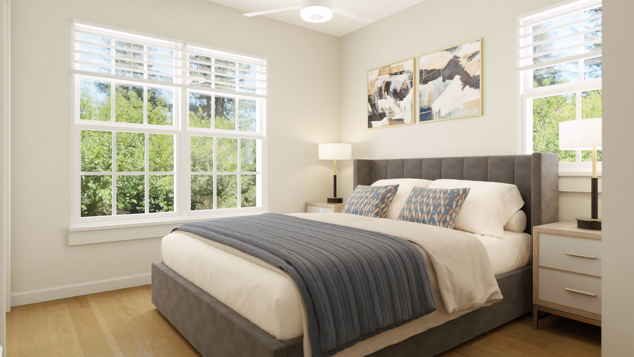 rendering at Groves Apartments