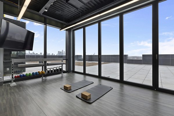 fitness center at The Grand Apartments
