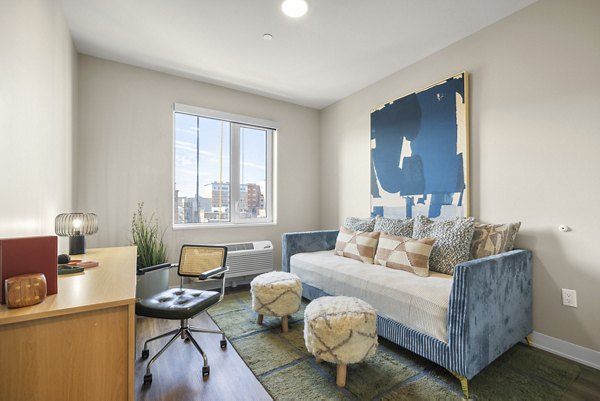 living room at The Grand Apartments