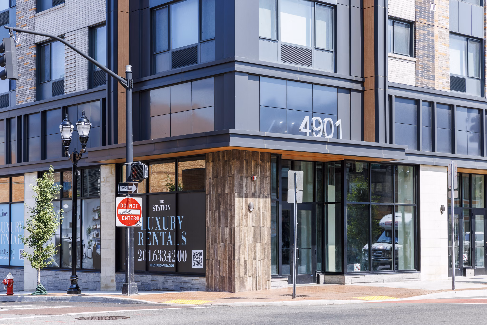 exterior at The Station Apartments 