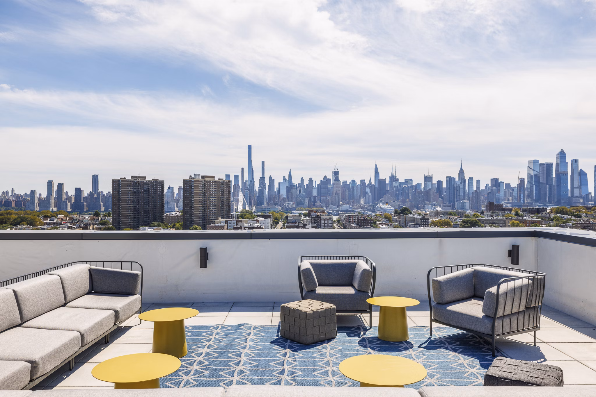 grill area at The Station Apartments 