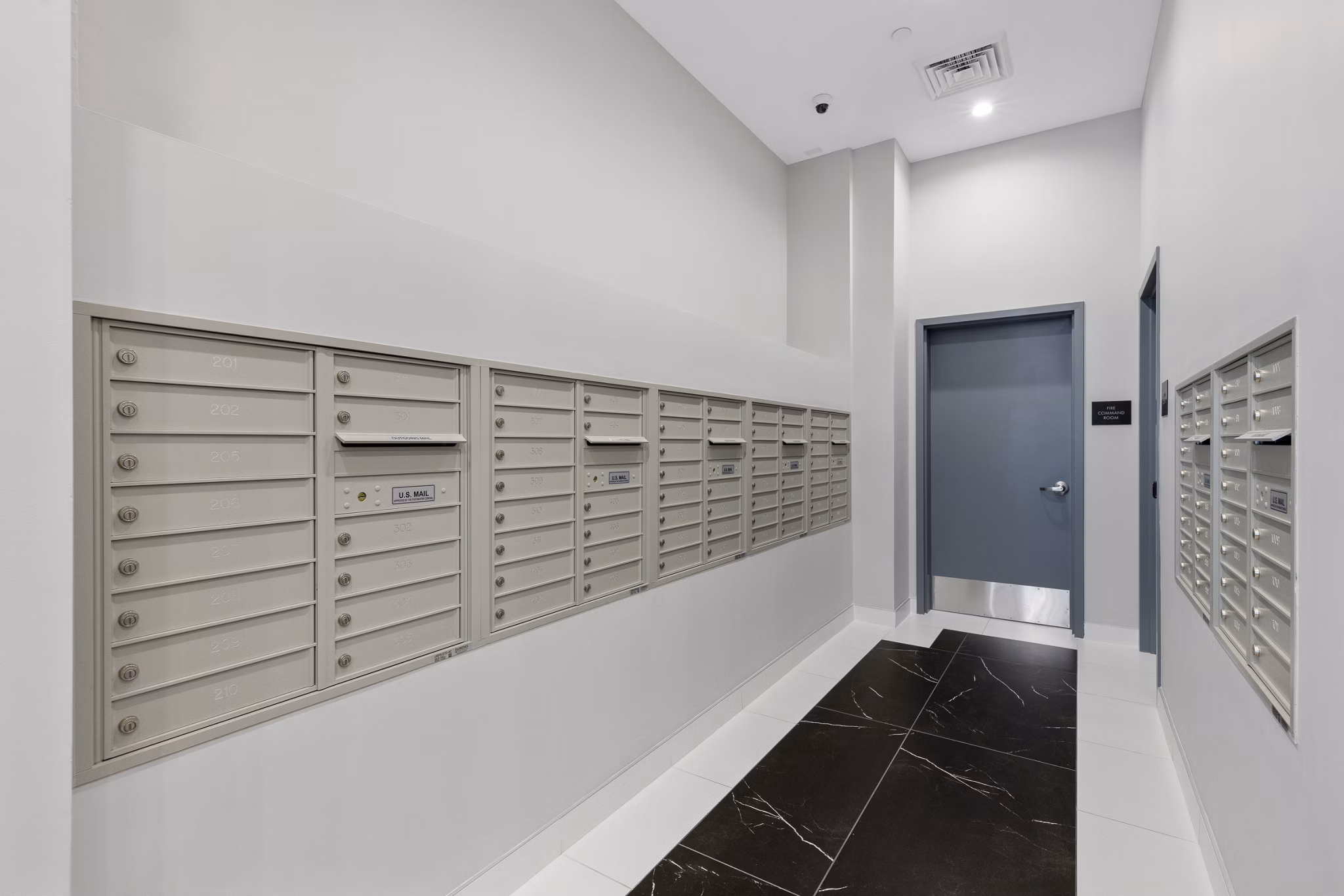 grill area at The Station Apartments 