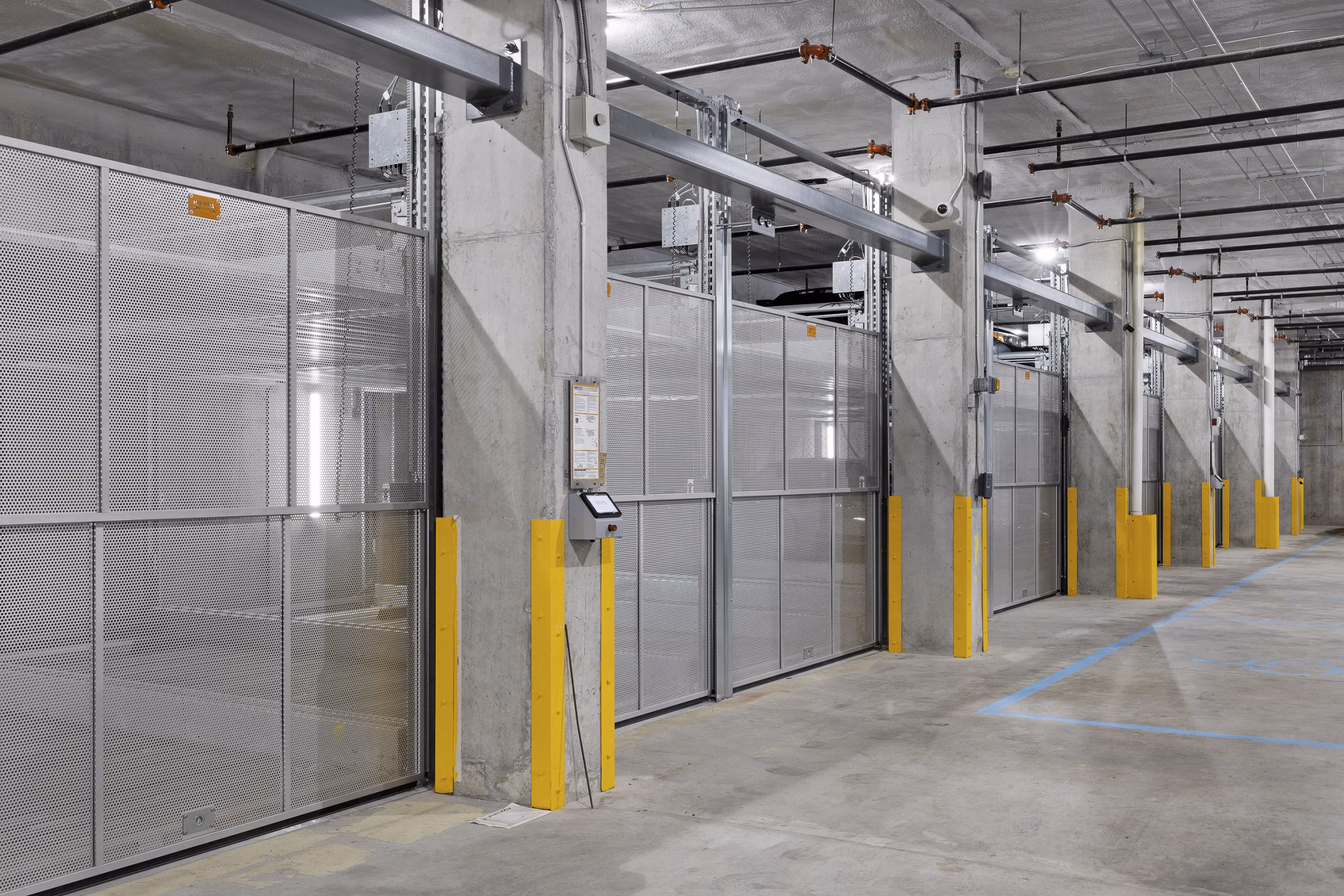 covered parking at The Station Apartments 