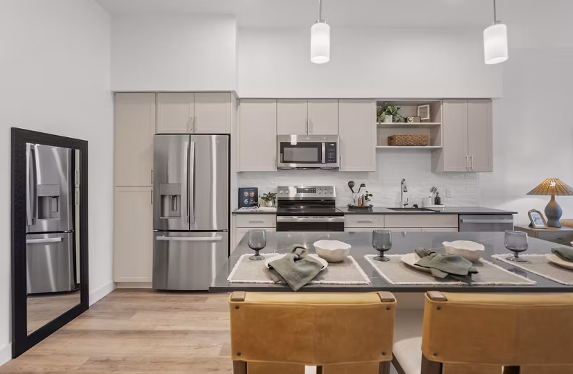 kitchen at Lore Apartments 