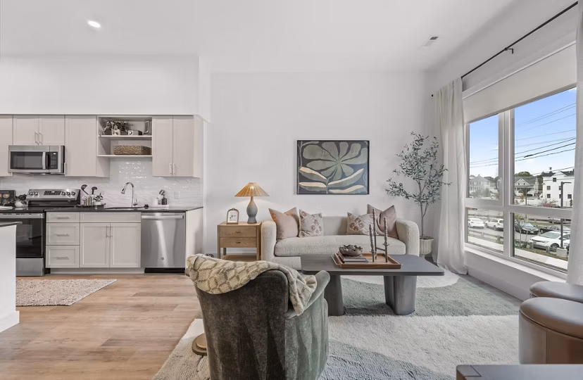 living room at Lore Apartments 