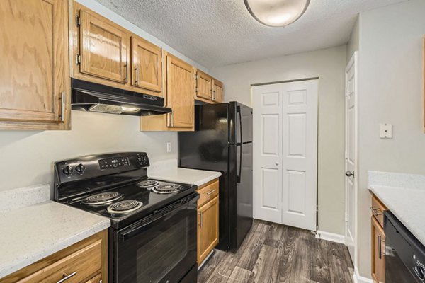 kitchen at Monterey Village Apartments