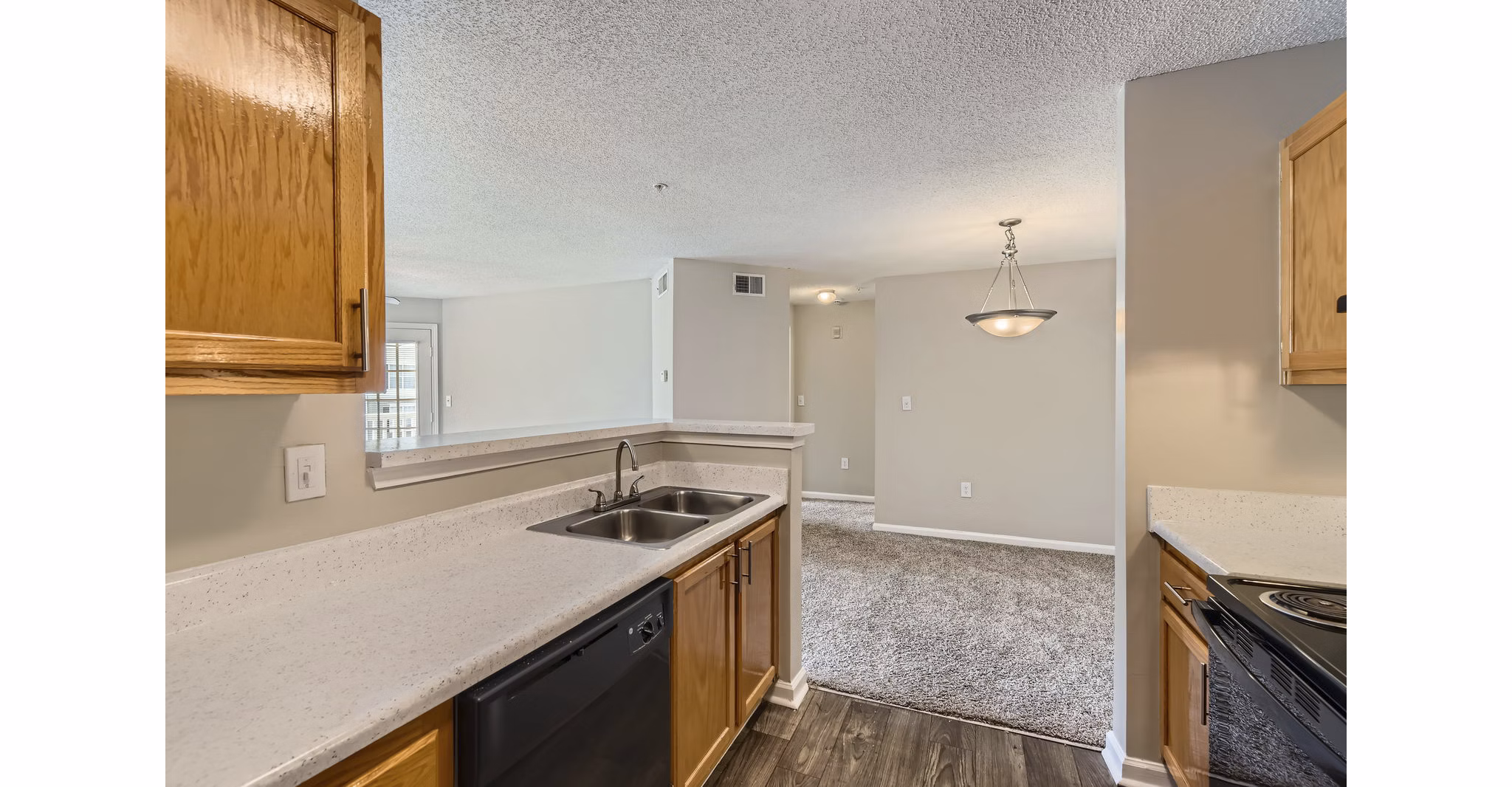 kitchen at Monterey Village Apartments