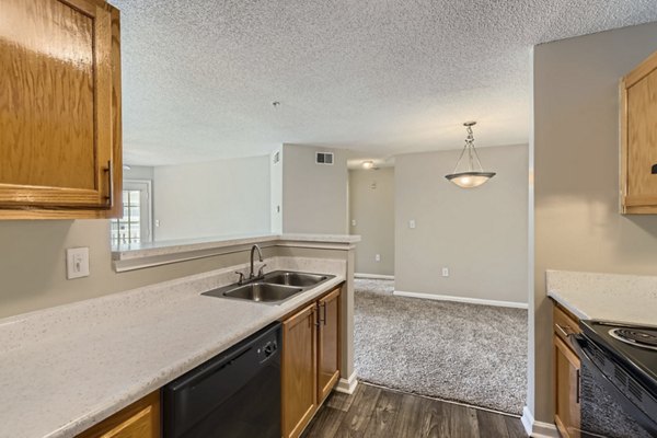 kitchen at Monterey Village Apartments