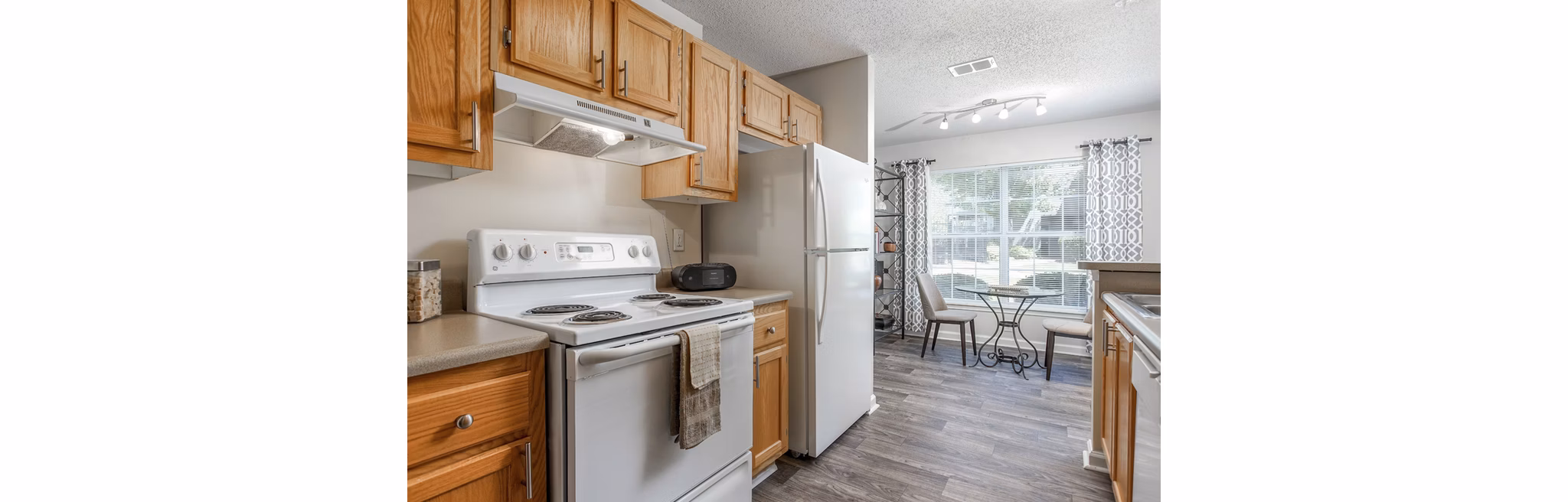 kitchen at Monterey Village Apartments